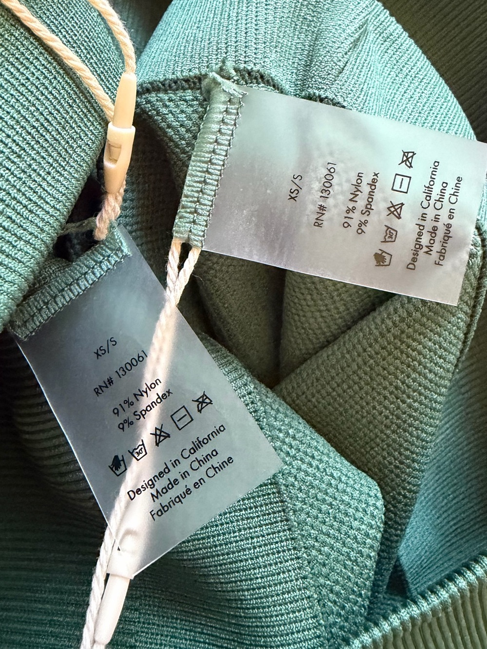 NWT L*Space Work It Seamless Sports Bra & Leggings, Cypress Green, Women's XS/S - Picture 7 of 16